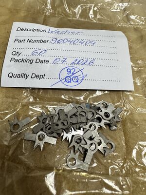 9.00.40.404 Aviation Lock Washer and Tab Washer for Anti-Loosening in High-Vibration Aircraft Applications