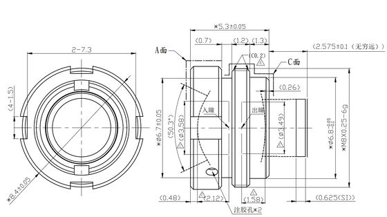 FWD-4.3 4.3mm F1.2 256×192@12μm তাপীয় ইমেজিংয়ের জন্য 8-12 μm তরঙ্গদৈর্ঘ্যের সাথে LWIR মোটরাইজড জুম লেন্স